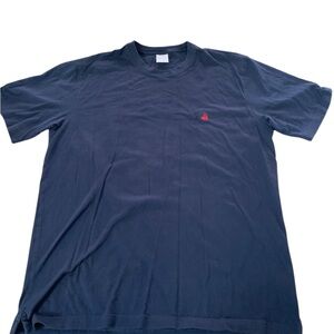 Brooks Brothers Dark Blue Supima Cotton Tee w/ Red Accent — Classic & Soft XL